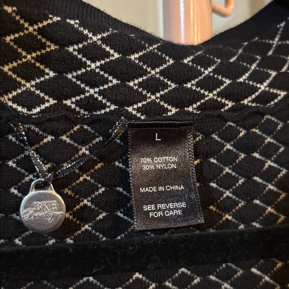 NWOT BKE Cotton Blend Texture Pattern Soft Knit Zip Up Sweater - Picture 3 of 8